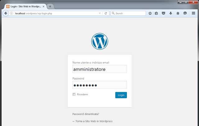 Installazione WordPress 6